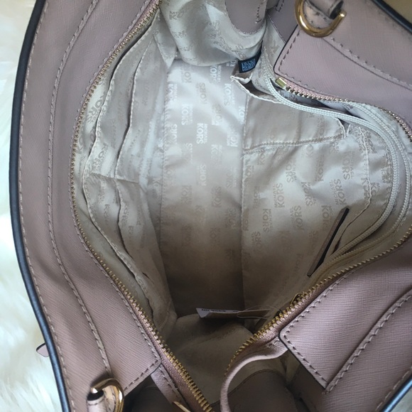 🌸Large Michael Kors Pastel Pink & Fawn Dillon Tote NWT - Picture 14 of 16